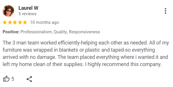 happy customer review